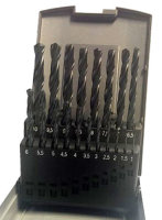 Spiralbohrer-Box, HSS, 1-10 mm 19-teilig