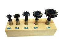 5-piece HSS-TiN Slot cutter set