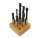 Boring steels, drill steels set 9 pieces for boring heads, shank 12 mm