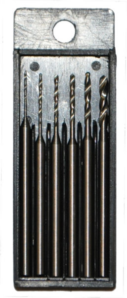 HSS Micro-Spiralbohrersatz 0,6-2,0 mm mit verstärktem Schaft